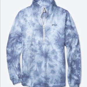 Pink quarter sweatshirt